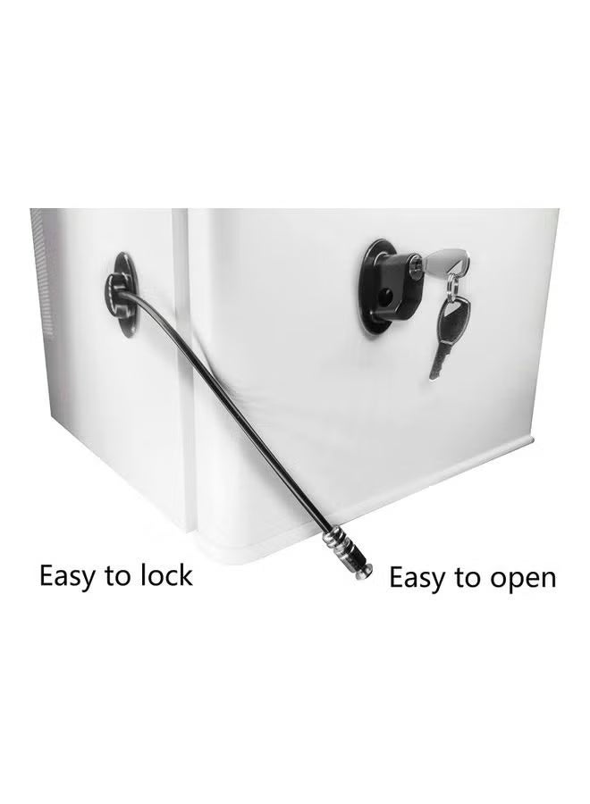 XiuWoo 6-Piece Refrigerator Door Lock With 2 keys Black - Image 2